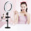 20cm Bi-color Dimmable Tabletop LED Ring Light Kit 10
