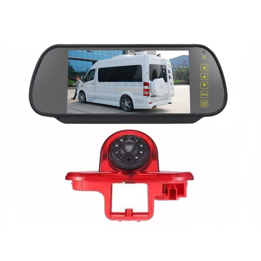 HD IR Night Vision 3rd Brake Light Reversing Backup Camera Waterproof Rear View + 7.0 inch Reverse Monitor