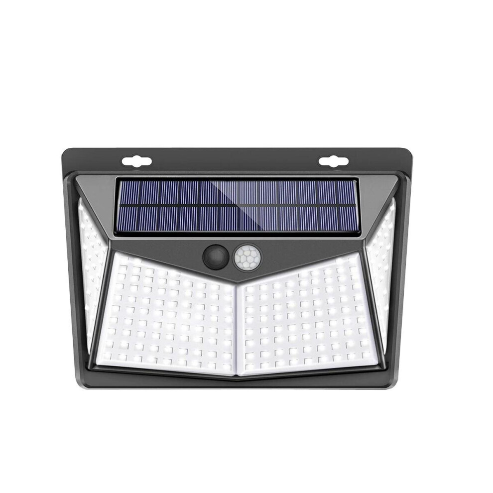(1pc) Waterproof LED Solar Power PIR Motion Sensor Wall Light for Outdoor Garden