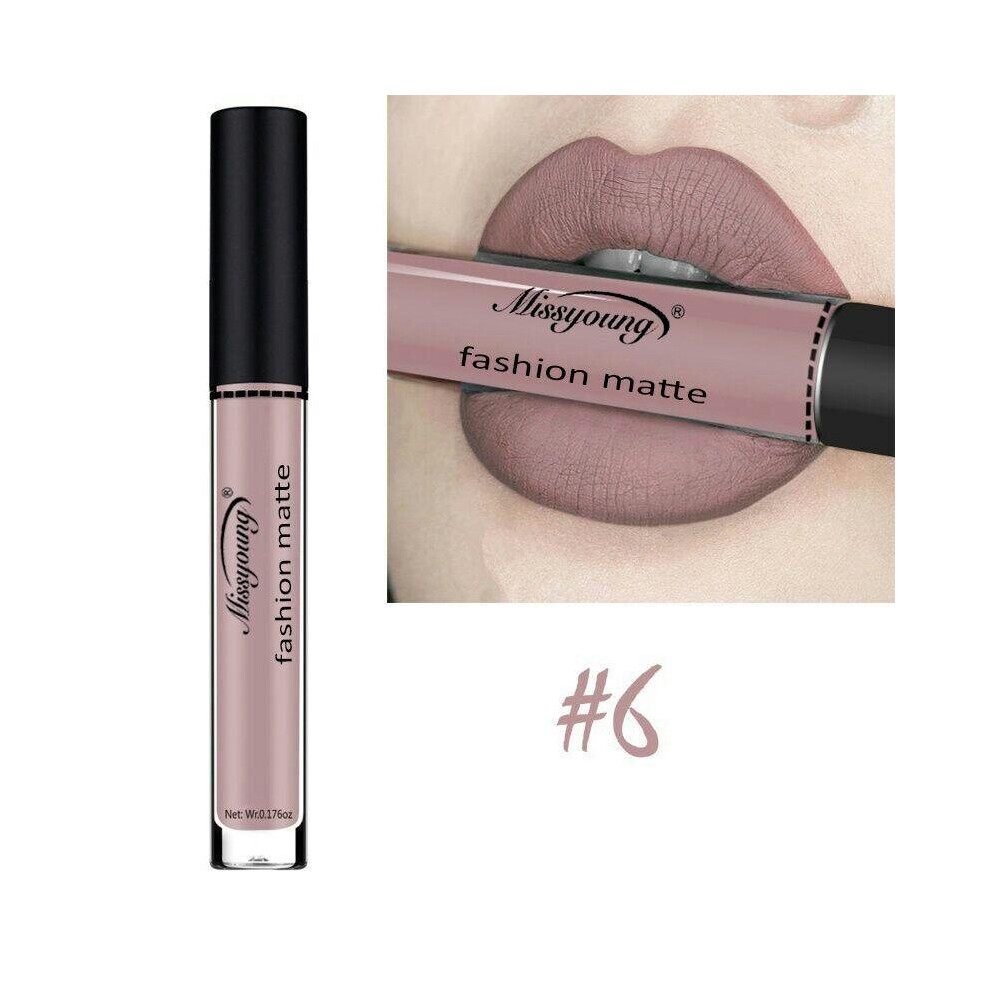 (6) Long Lasting Liquid Matte Lip Gloss