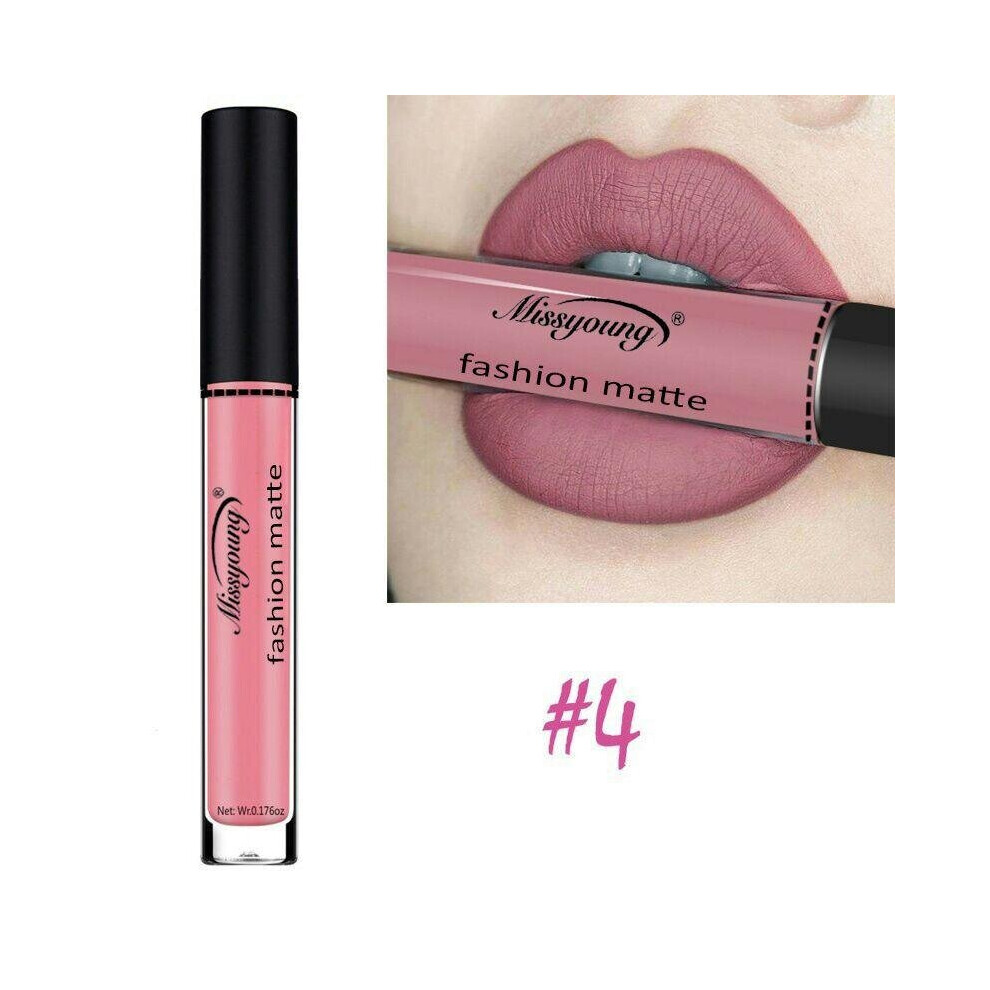 (4) Long Lasting Liquid Matte Lip Gloss