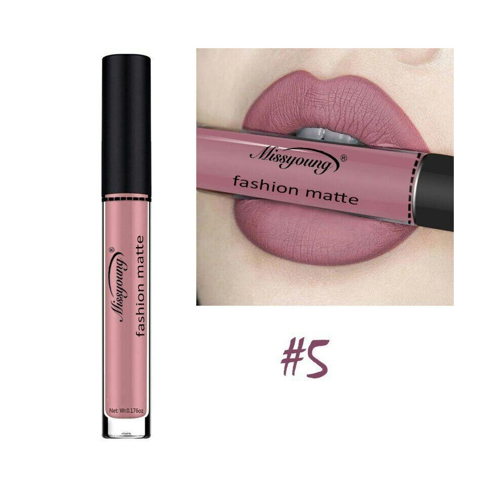 (5) Long Lasting Liquid Matte Lip Gloss