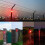 Waterproof  Solar Motion Sensor Alarm Red Lamp with Warning Sound 12