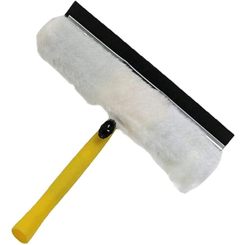 Extendable Window Cleaner Squidgy Equipment Pole Steel, Yellow 3.5m On 