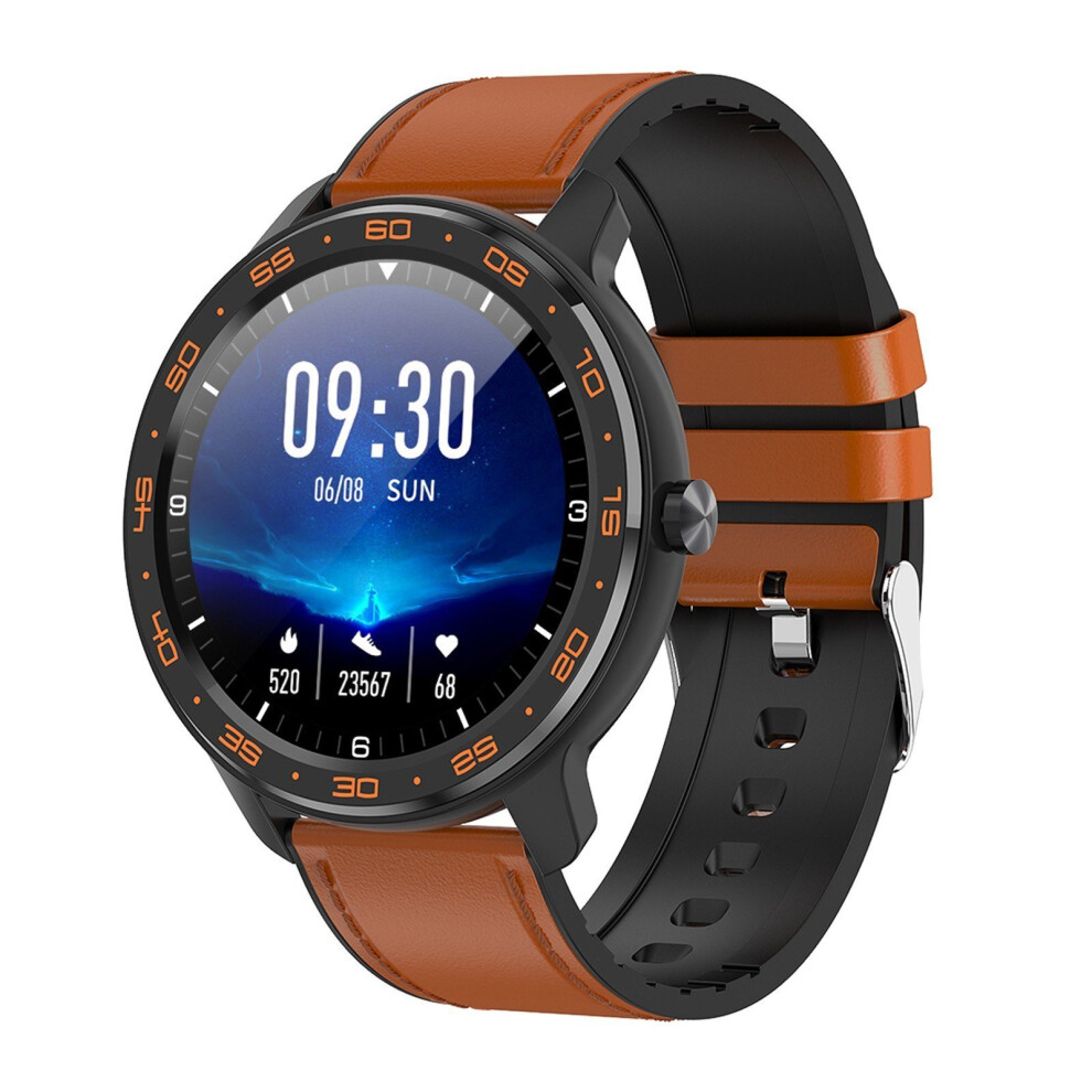 (Brown) 1.3-Inch IPS Screen Smart Watch Sports Watch