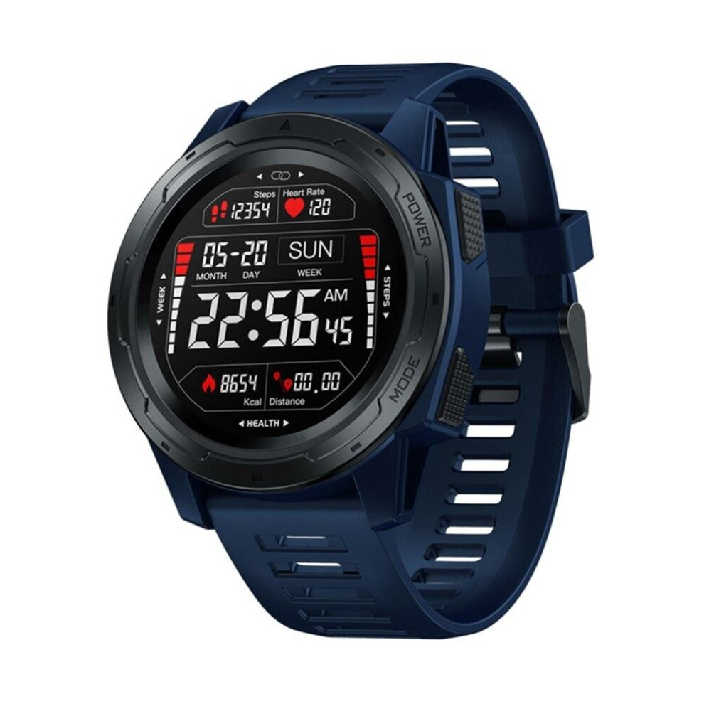 (Blue) 1.3 Inch IPS Screen Smart Watch Multi-Sport Modes