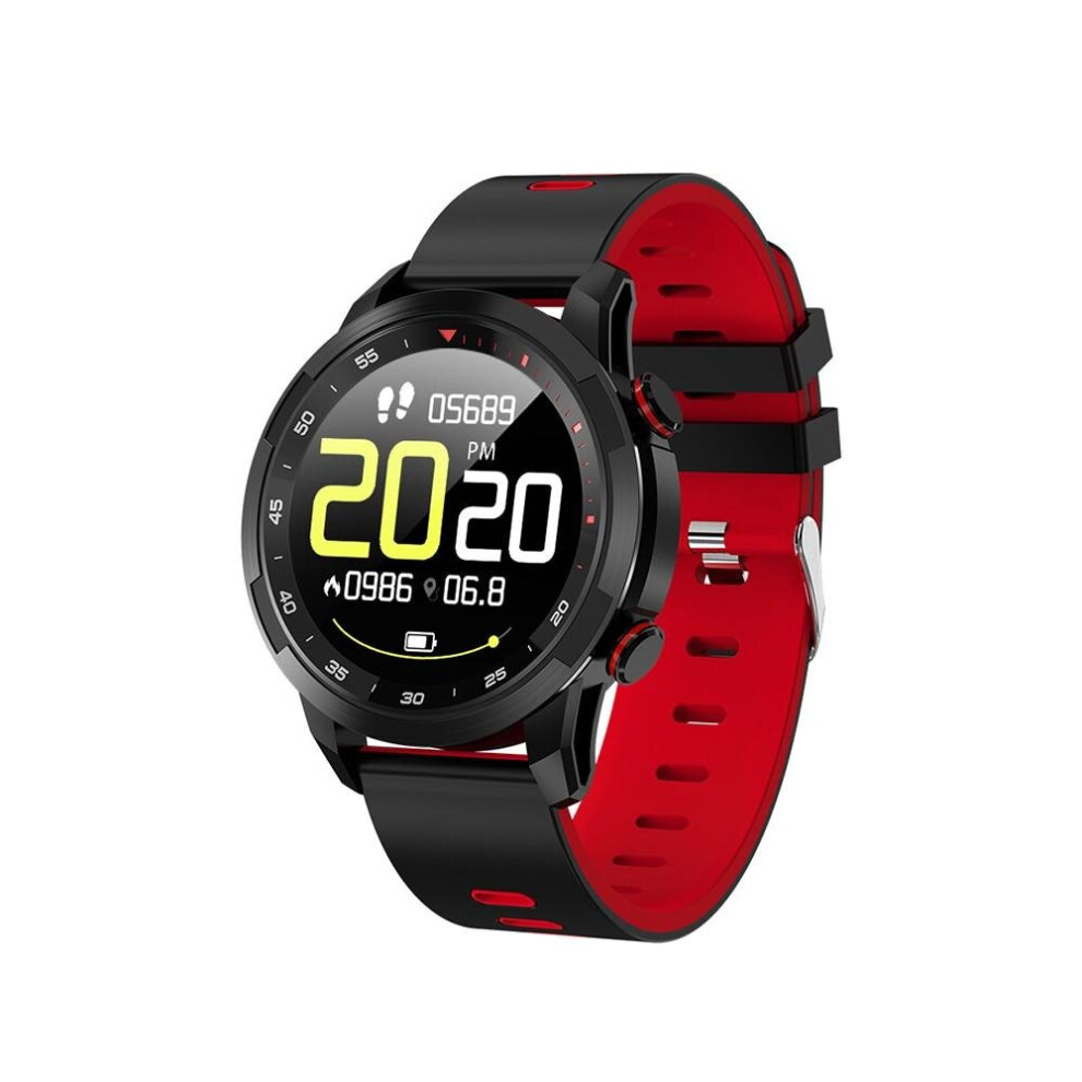 (Red) 1.3 inch IPS multi-functional smart bracelet