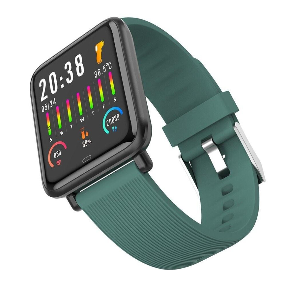 (Green) 1.3 Inch TFT Fitness Tracker 4 in 1 Smart Watch