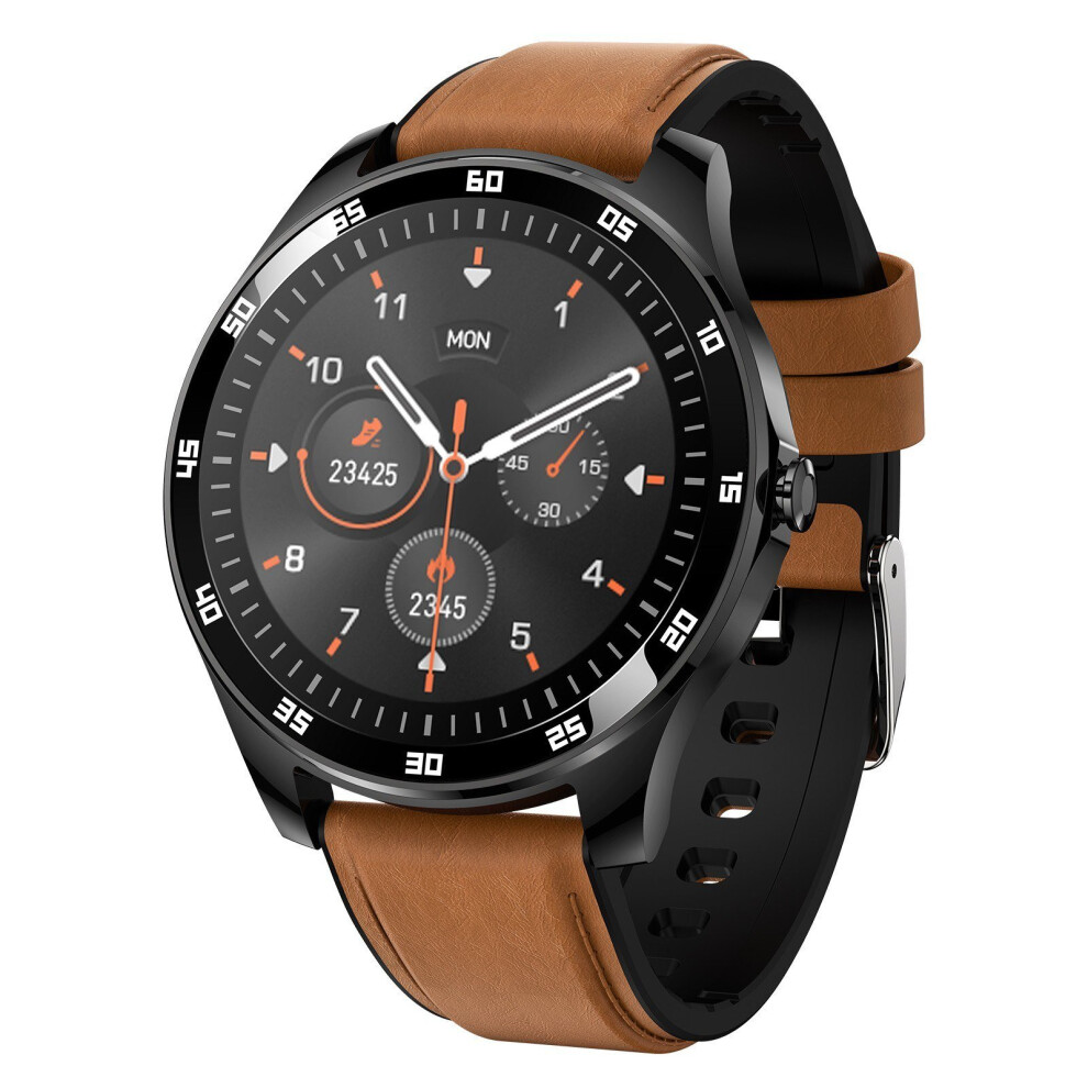 (Black Brown) 1.28-Inch TFT Screen Smart Watch Sports Watch