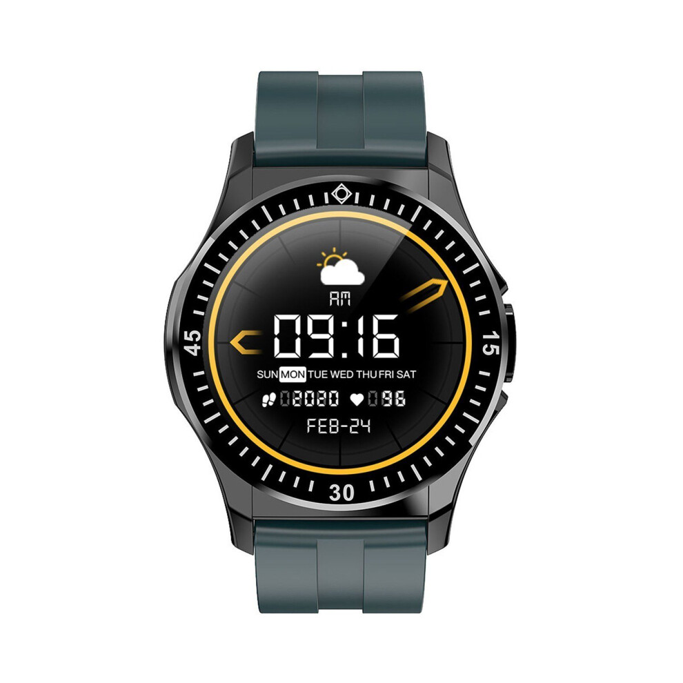 (Black Green) 1.3-Inch Touch Smart Watch Ip67 Waterproof Fitness Tracker Sports Wristband Green,Black 3654657663919