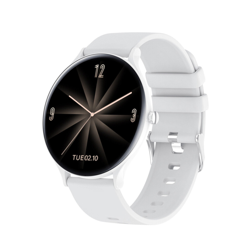 (White) 1.28'' Full Touchscreen Smart Watch Fitness Tracker Smartwatches Sports Wristband White 3654657664930