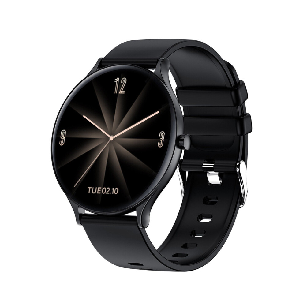 (Black) 1.28'' Full Touchscreen Smart Watch Fitness Tracker Smartwatches Sports Wristband Black 3654657664961