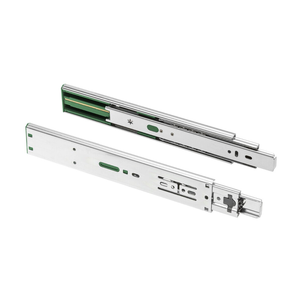 Gtv (600Mm) Soft Close H45 Mm Drawer Runner Slide Ball Bearing
