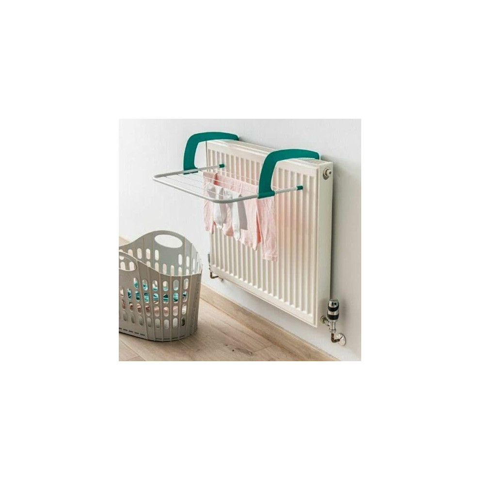 Caprican Radiator Clothes Drying Rack Indoor Folding Strong Rail Airer Set Of 3