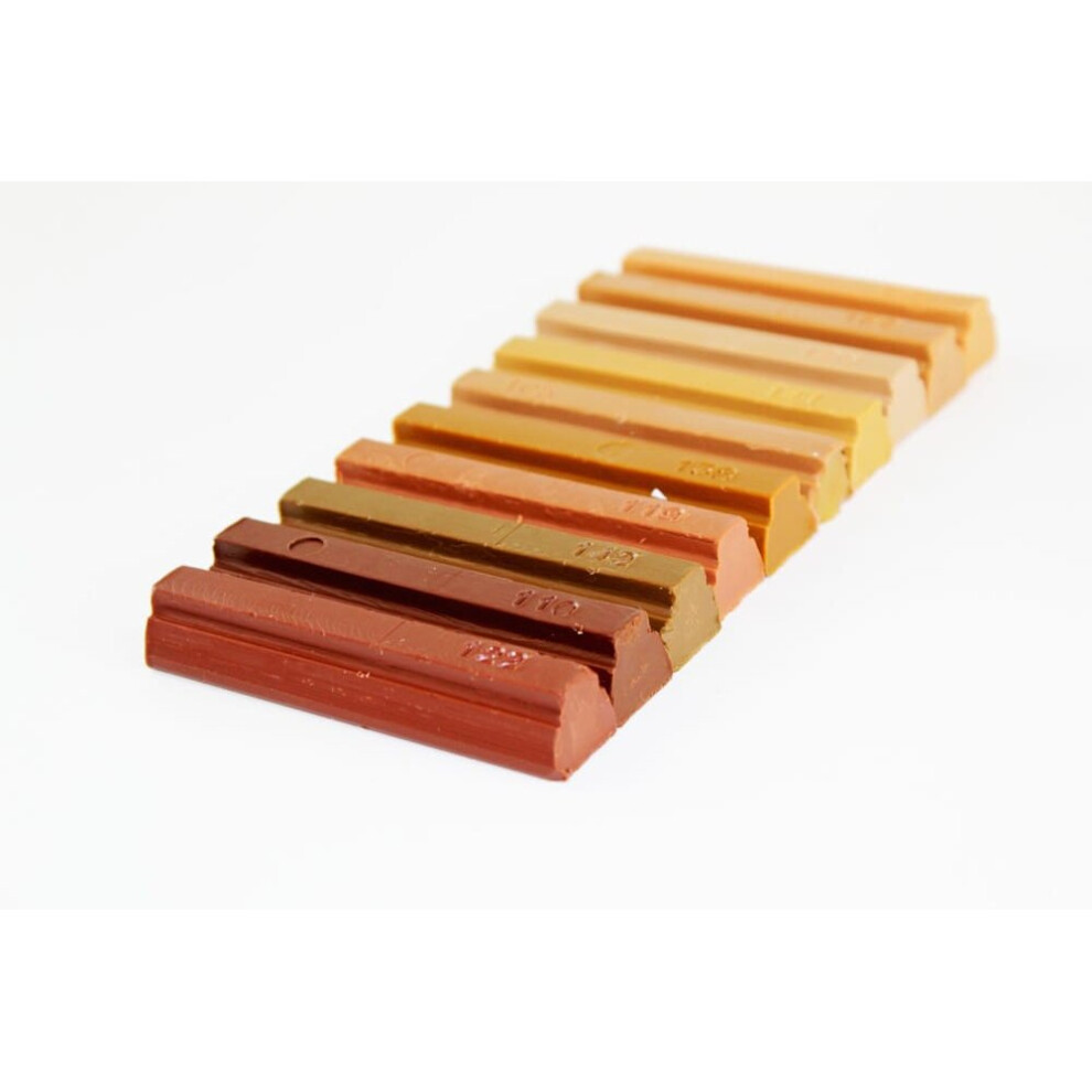(973 - Medium Wood Shades) Konig Soft Wax Furniture Repair Filler Sticks Set 7427265793691