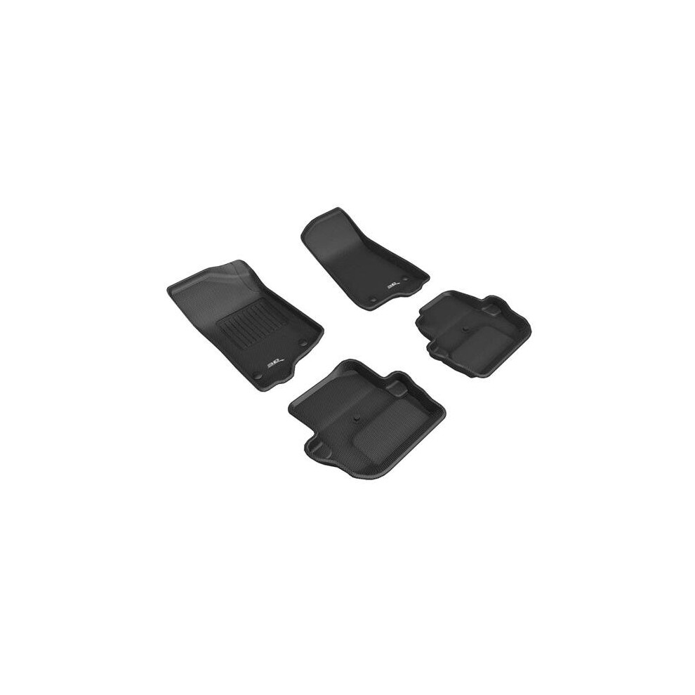 3D Maxpider L1jp02001509 1St & 2Nd Row Kagu Floor Liners For 2018-2021 Jeep Wrangler Sport Jl, Black 190204047755