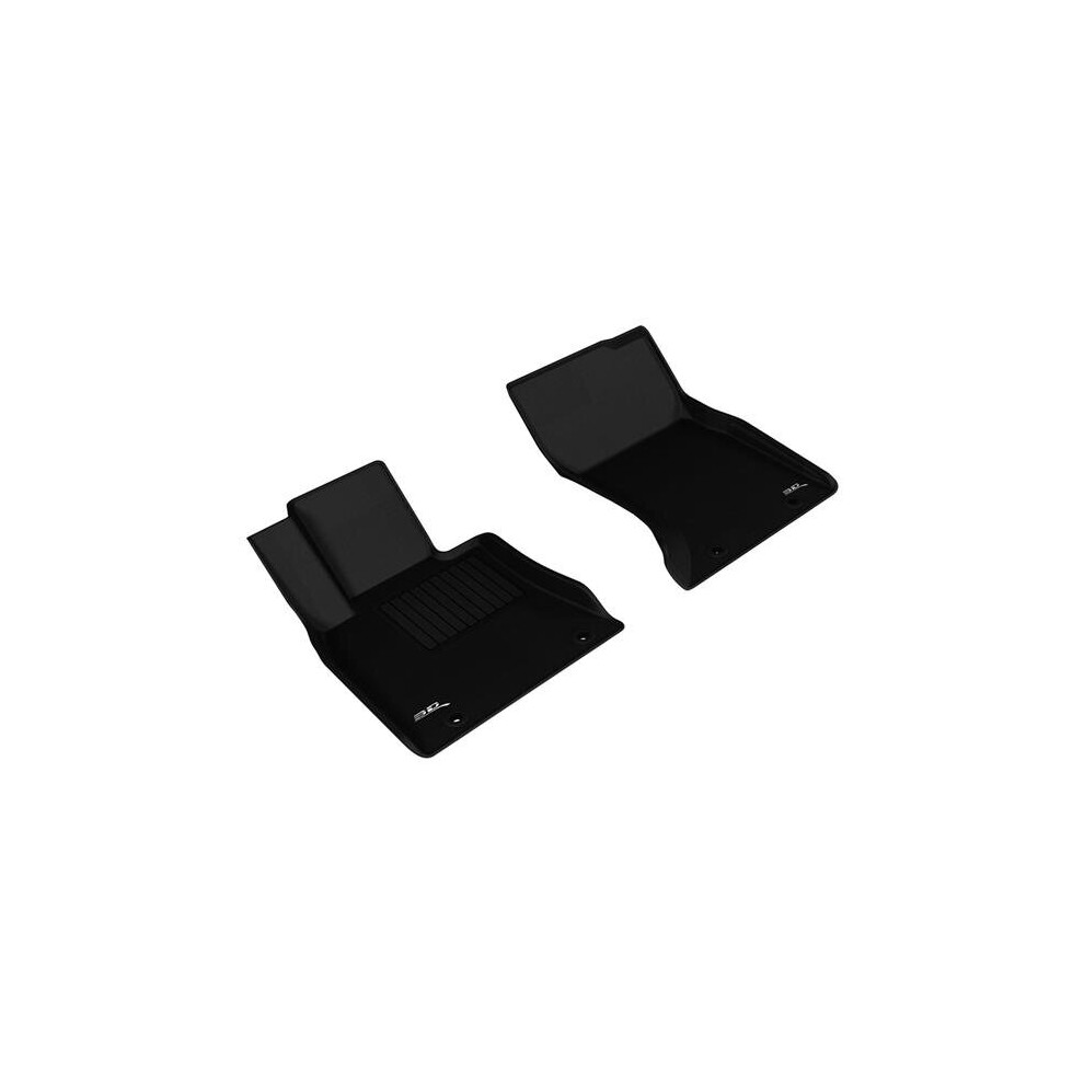 3D Maxpider L1hy05011509 1St Row Front Floor Mat Set For 2017-2020 Genesis G80 Awd & 2015-2016 Hyundai Genesis Awd Sedan, - Kagu Black 842132083632