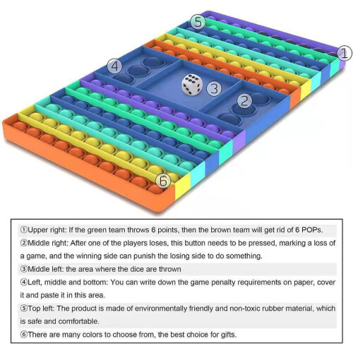Bubble Popper Fidget Toy | Rainbow Sensory Toy 2