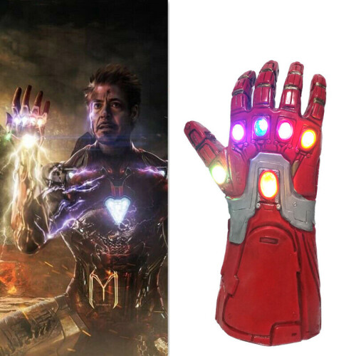 Kids Iron Man Infinity Gauntlet Gloves with Led Light Right Hand