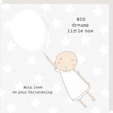Rosie Made A Thing Big Dreams Little One Christening Greeting Card Humour Cards