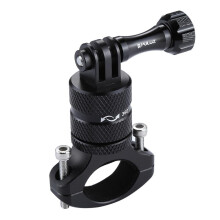 (Black) Rotation Adapter Mount For Gopro, Bike Aluminum Handlebar Screw