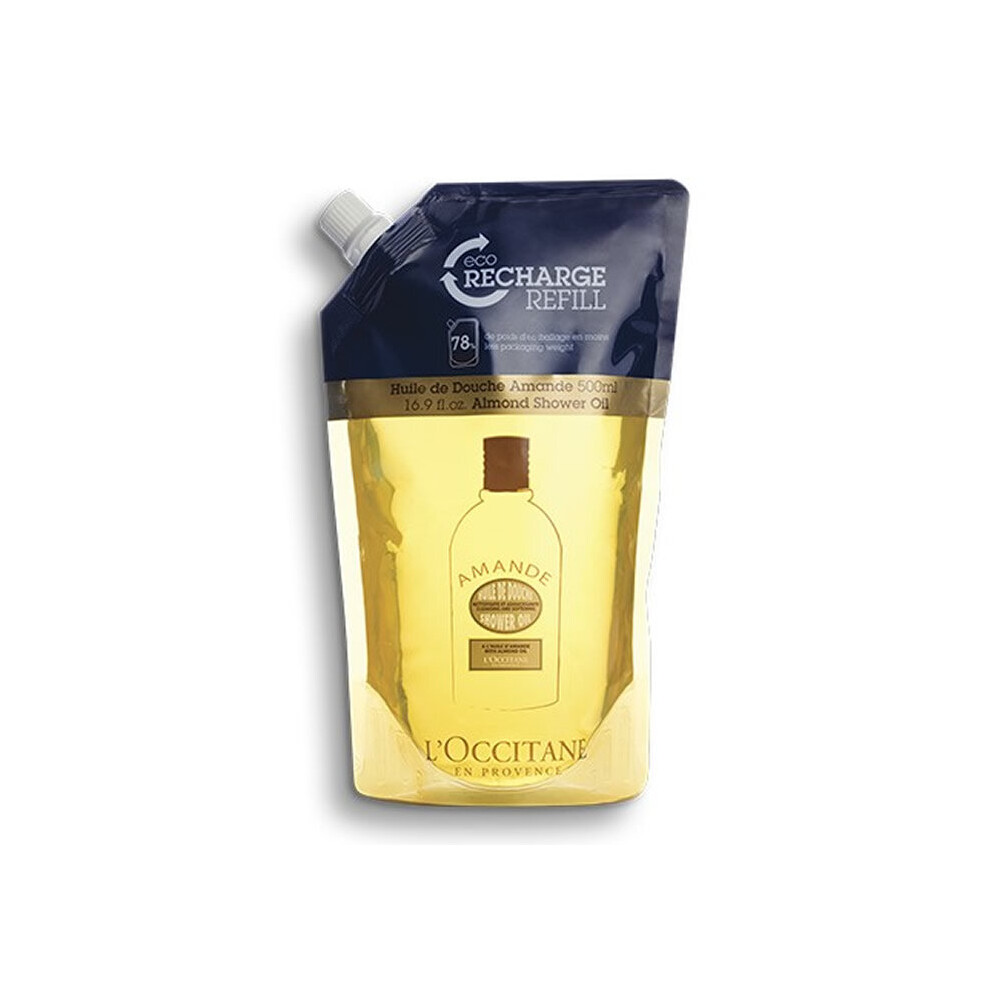 L'Occitane Almond Eco-Refill Shower Oil 500ml