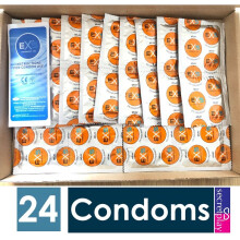 24 x Exs Endurance Delay Condoms Foils - Long Climax Performance