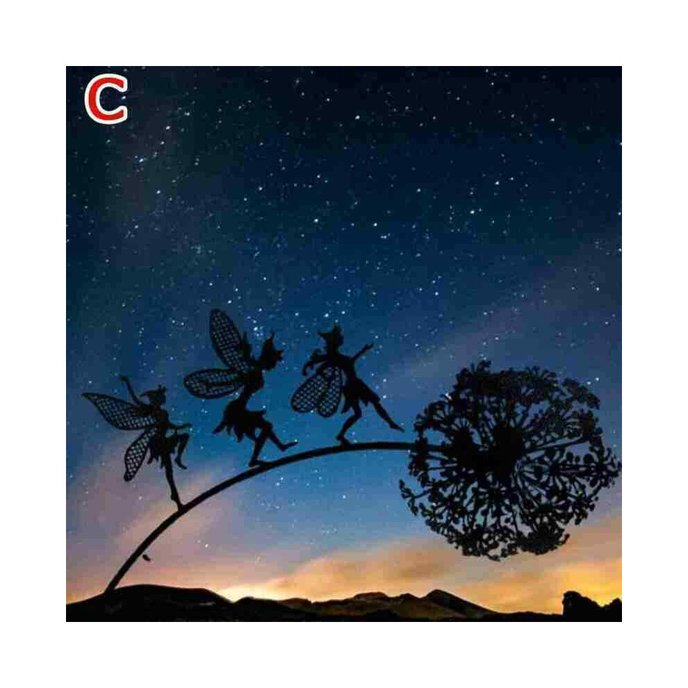 Srj (Dandelion C) Dancing Fairy Dandelion Statue Ornament Stakes