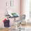 Costway Children Desk and Chair Set Height Adjustable Kids Study Workstation 9