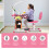 Costway Children Desk and Chair Set Height Adjustable Kids Study Workstation 2