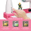 Costway Children Desk and Chair Set Height Adjustable Kids Study Workstation 4
