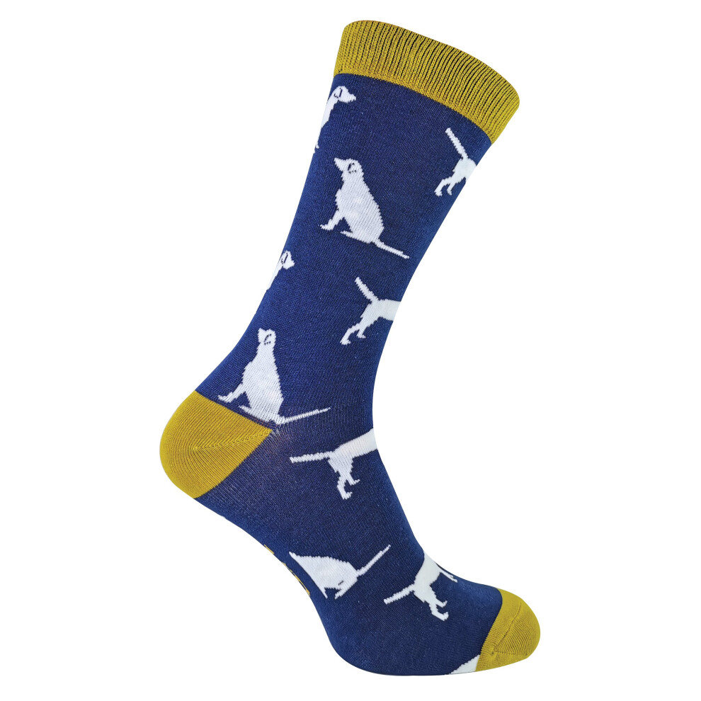 (6-11 UK, Labrador) MR HERON - Mens Novelty Dog Patterned Breathable Bamboo Socks-image-OPC-P7S2DVG-NEW