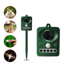 2021 New Solar Ultrasonic Garden Bird Repellent Animal Cat Pest Dog