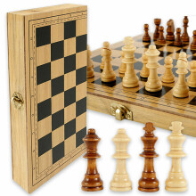 29x29cm Large Chess Wooden Set Folding Chessboard Pieces Wood Board