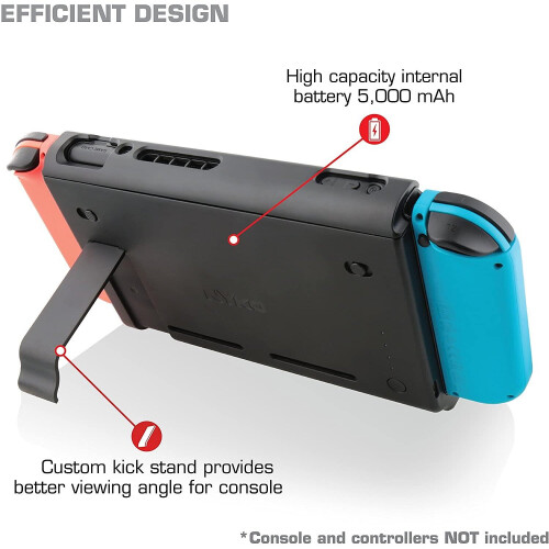 Nintendo Nintendo Switch 5000mAh Rechargeable Extended Battery Charger Case 1