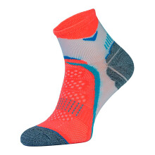 (43-45, Weißer Lachs) Comodo - COMODO - Unisex Sneaker Laufsocken mit Polsterung Kurz Sportsocken Verstärkt