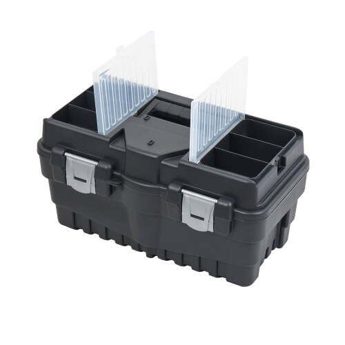 URBN Living (500) Large Plastic Chest Storage Tools Black Toolbox 2