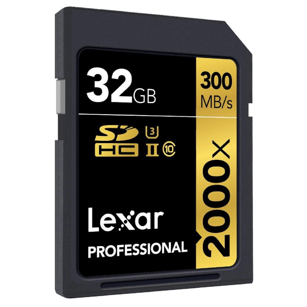 Lexar SD Professional C10 UHS-II U3 2000X 300MB/s Memory Card 32GB