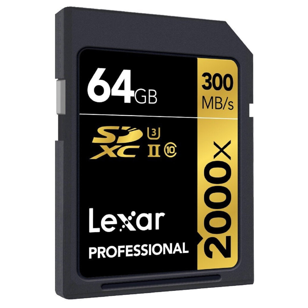 Lexar SD Professional C10 UHS-II U3 2000X 300MB/s Memory Card 128GB