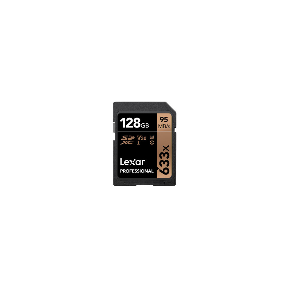 Lexar Sd Professional 633X 95Mb/S Flash Memory Card 128Gb