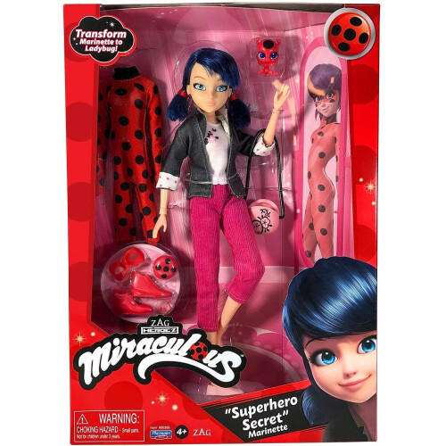 Miraculous Secret Superhero Fashion Doll Marinette To Ladybug 26cm miraculous-secret-superhero-fashion-doll-marinette-to-ladybug-26cm