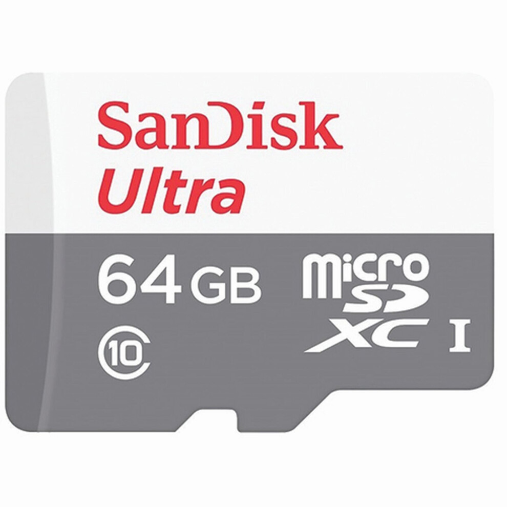 Sandisk Micro Sd Ultra 100Mb/S Flash Memory Card (Sdsqunr) 64Gb