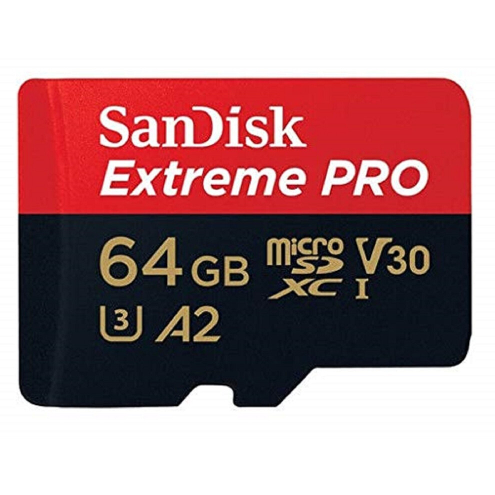 New Sandisk Micro Sd Extreme Pro Flash Memory Card 64Gb Sdsqxcy-064G