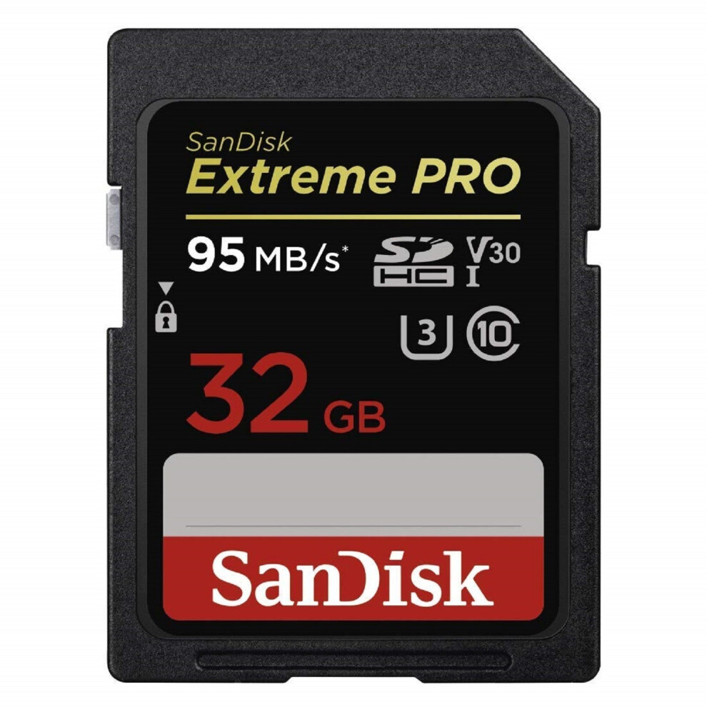 Sandisk SD Extreme Pro Flash Memory Card 32GB (SDSDXXG)