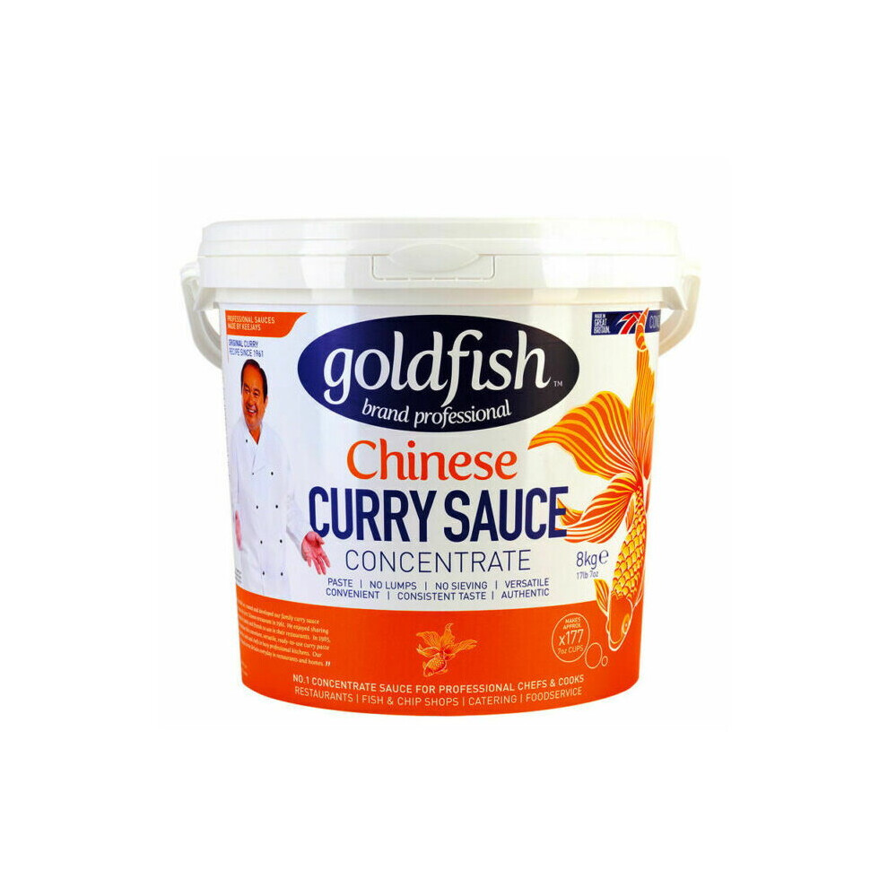 Goldfish Chinese Curry Sauce Paste Concentrate Easy Mix 8 Kg Tub