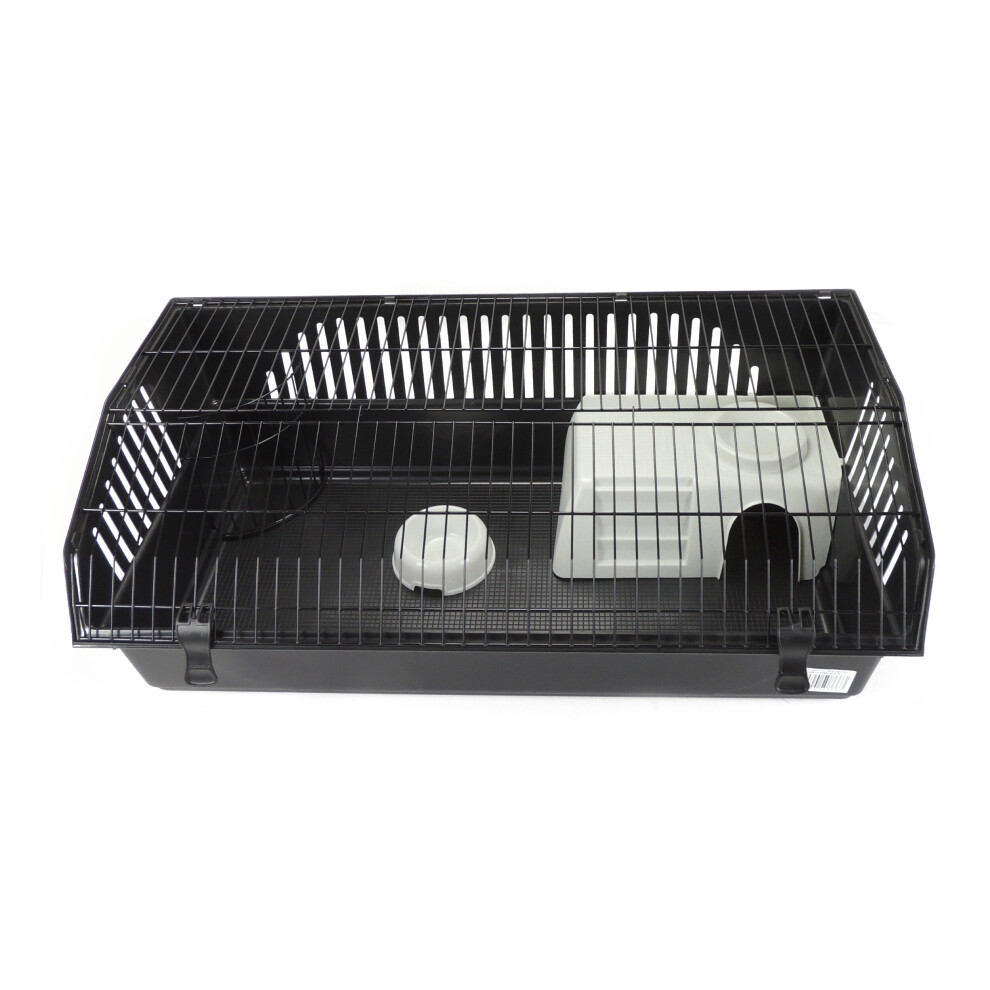 LITTLE FRIENDS Rabbit 100 Deluxe Indoor Rabbit Cage - Black Base