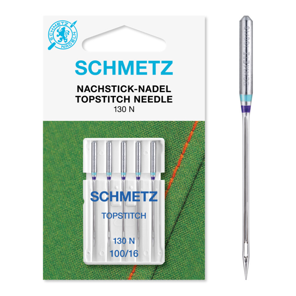 (Topstitch, Size: 100/16) Schmetz Sewing Machine Needles, 5pk