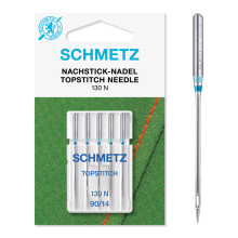 (Topstitch, Size: 90/14) Schmetz Sewing Machine Needles, 5pk