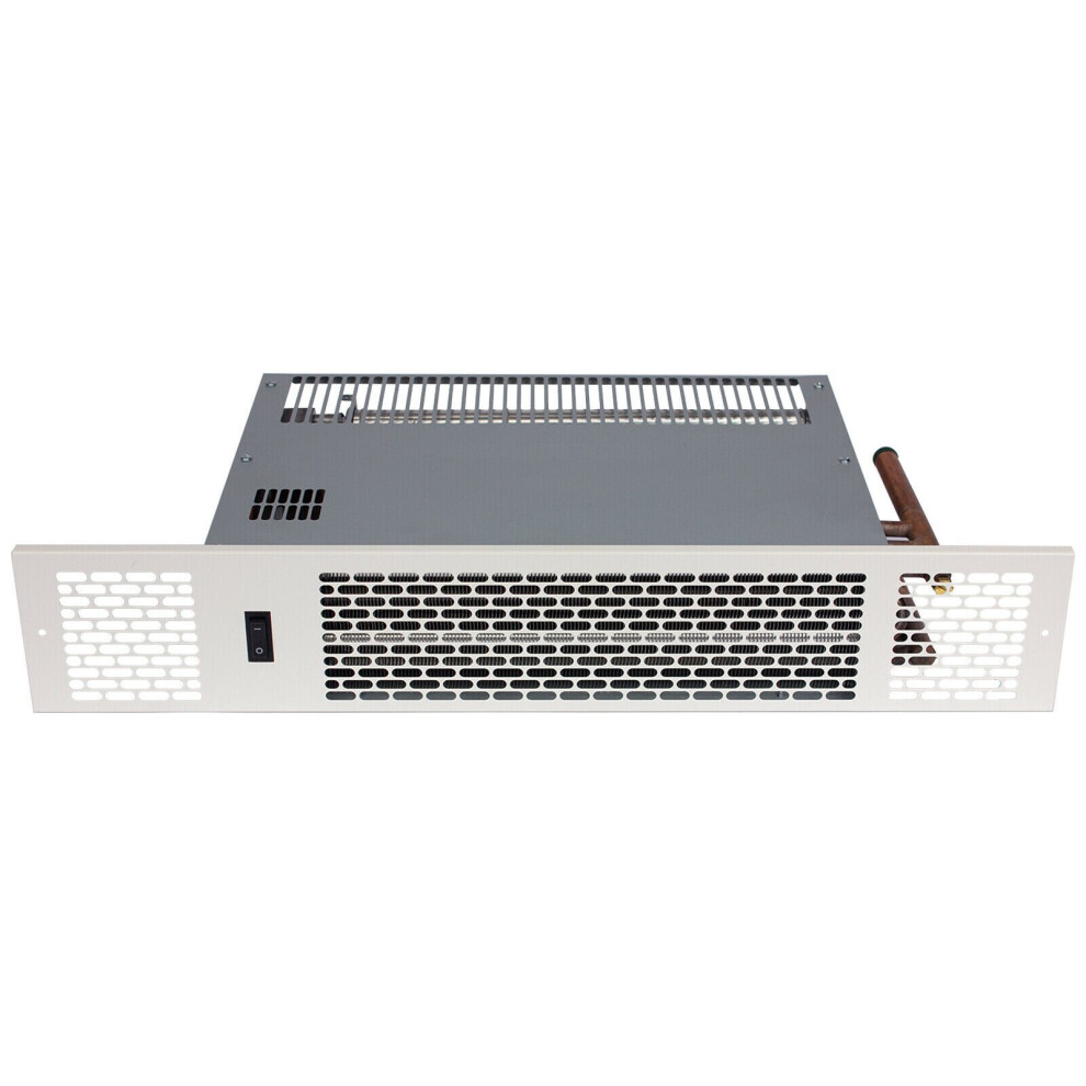 (White) Mylek Plinth Heater Built In Electric 1.3kW