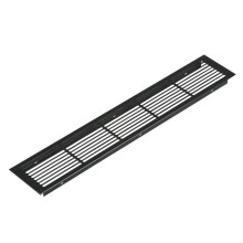 (Black) Kitchen Vent Grill Air Grate Plinth Worktop